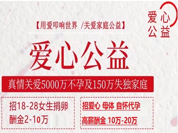 甘谷捐卵助孕生子 爱心志愿者招募